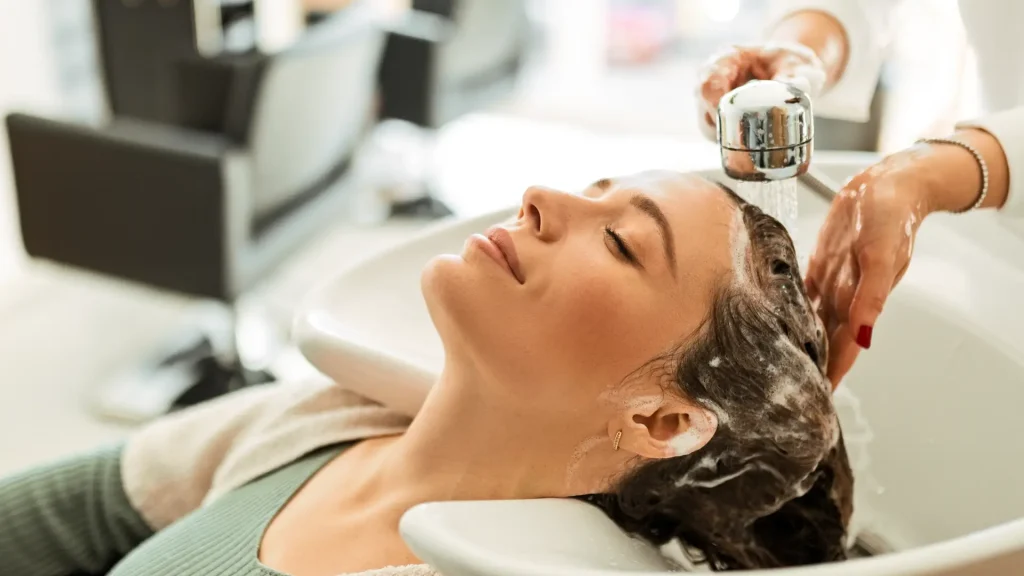 Hair Stylist Washing Hair